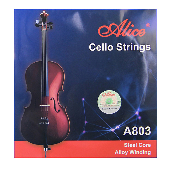 Nickel Silver Wound Cello Strings 4/4 Set 